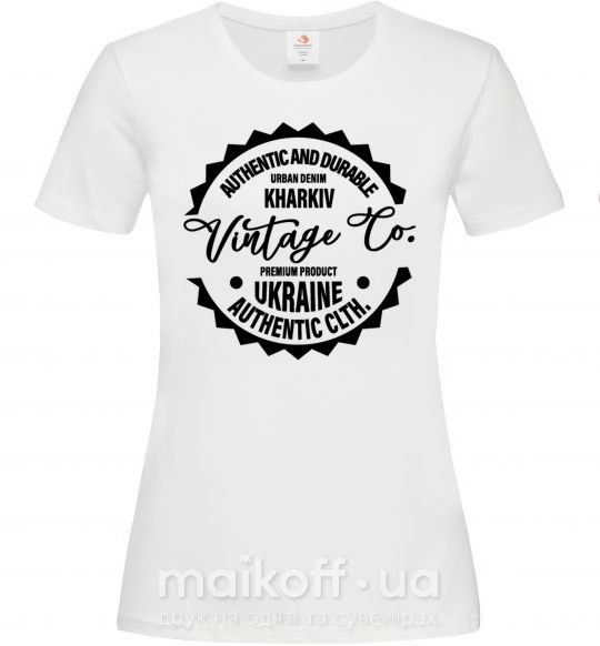 Женская футболка Kharkiv Vintage Co Белый фото