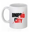 Чашка керамічна Dnipro city Білий фото
