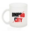 Чашка стеклянная Dnipro city Фроузен фото