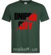Мужская футболка Dnipro city Темно-зеленый фото