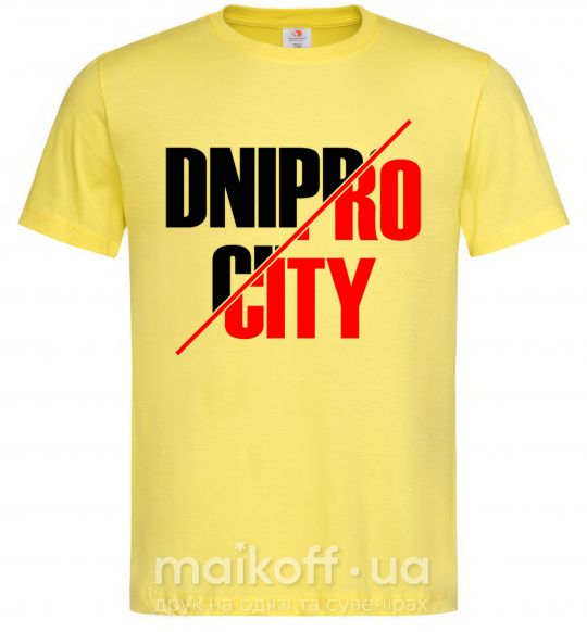 Мужская футболка Dnipro city Лимонный фото