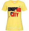 Женская футболка Dnipro city Лимонный фото