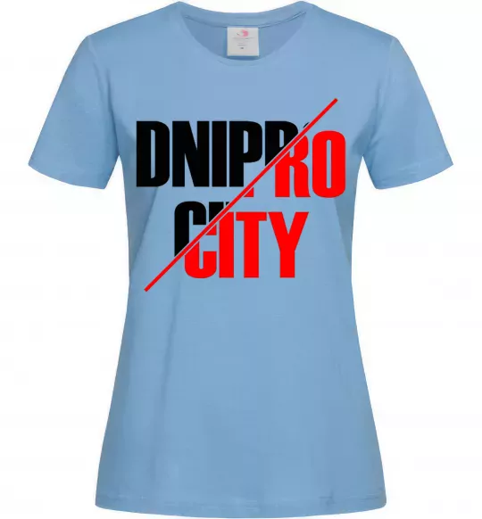Женская футболка Dnipro city Голубой фото