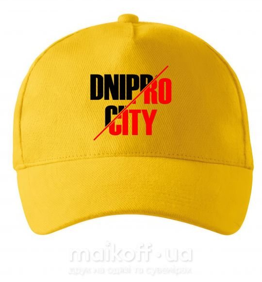 Кепка Dnipro city Сонячно жовтий фото