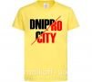 Дитяча футболка Dnipro city Лимонний фото
