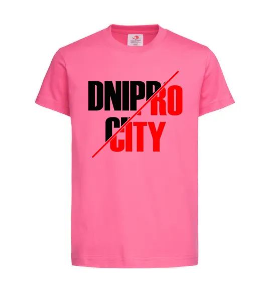 Дитяча футболка Dnipro city Яскраво-рожевий фото