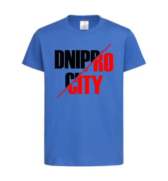 Дитяча футболка Dnipro city Яскраво-синій фото