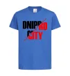 Дитяча футболка Dnipro city Яскраво-синій фото