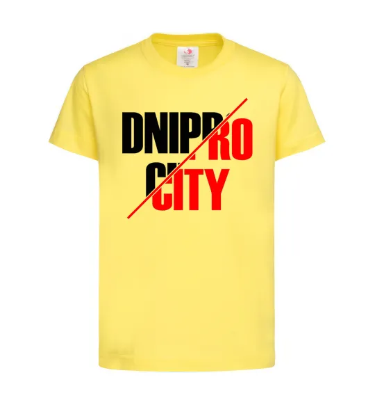 Дитяча футболка Dnipro city Лимонний фото