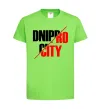 Дитяча футболка Dnipro city Лаймовий фото