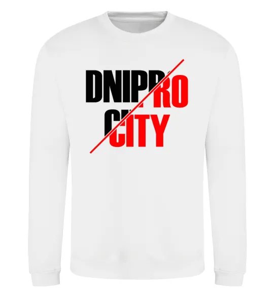 Світшот Dnipro city Білий фото