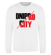 Світшот Dnipro city Білий фото