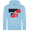 Мужская толстовка (худи) Dnipro city Голубой фото
