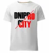 Мужская премиум футболка Dnipro city Белый фото