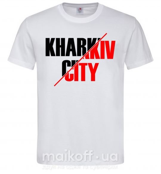 Мужская футболка Kharkiv city Белый фото