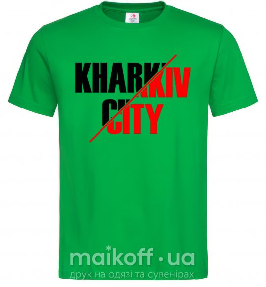 Мужская футболка Kharkiv city Зеленый фото