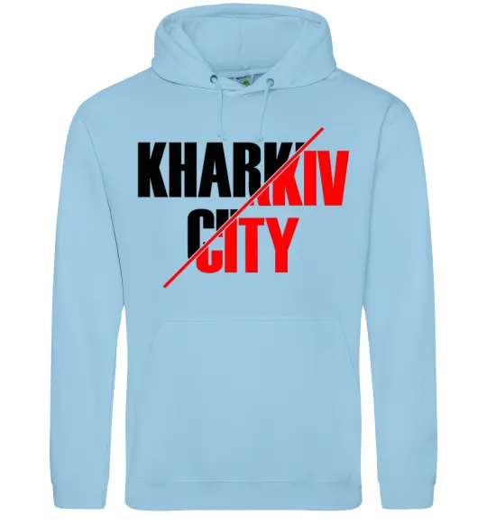 Жіноча толстовка (худі) Kharkiv city Блакитний фото
