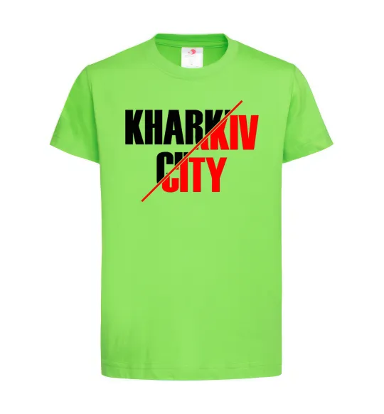 Детская футболка Kharkiv city Лаймовый фото