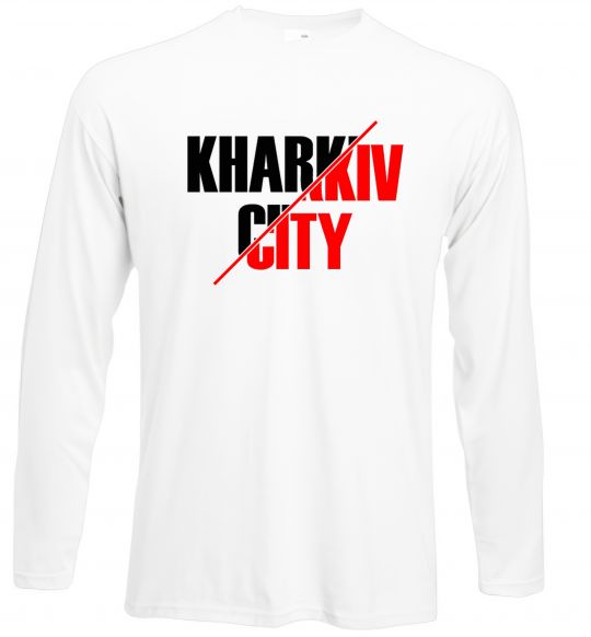 Лонгслів Kharkiv city Білий фото