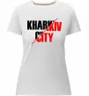 Женская премиум футболка Kharkiv city Белый фото