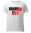 Мужская премиум футболка Kharkiv city Белый фото