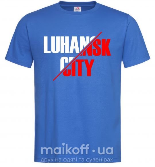 Мужская футболка Luhansk city Ярко-синий фото