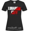 Жіноча футболка Luhansk city Чорний фото