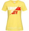 Жіноча футболка Luhansk city Лимонний фото