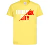 Дитяча футболка Luhansk city Лимонний фото