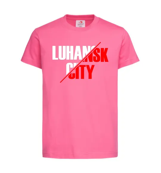 Дитяча футболка Luhansk city Яскраво-рожевий фото