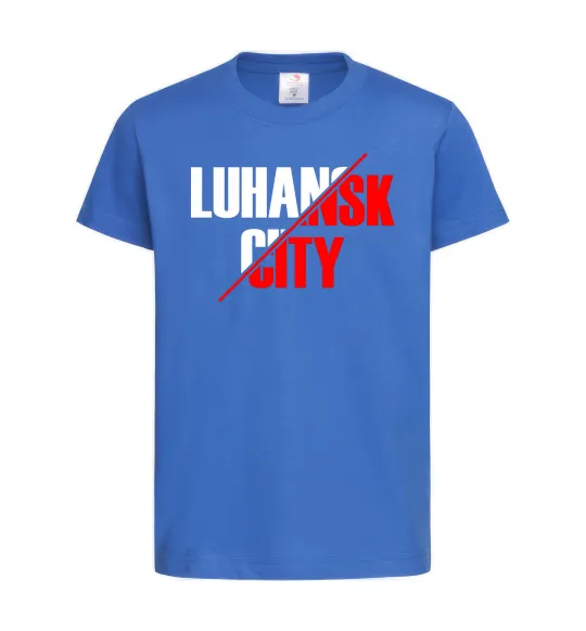 Дитяча футболка Luhansk city Яскраво-синій фото
