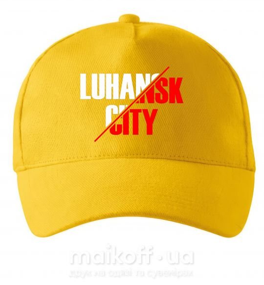 Кепка Luhansk city Солнечно желтый фото