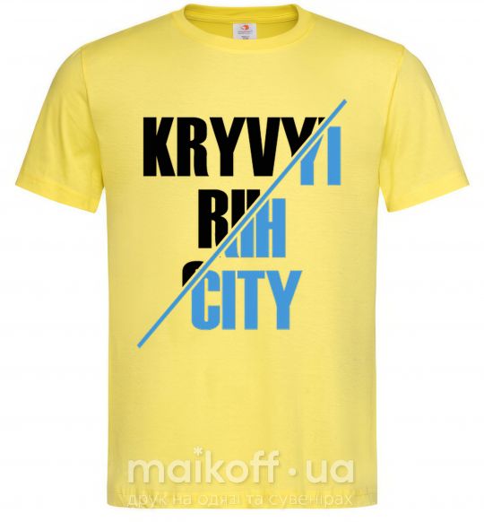 Мужская футболка Kryvyi Rih city Лимонный фото