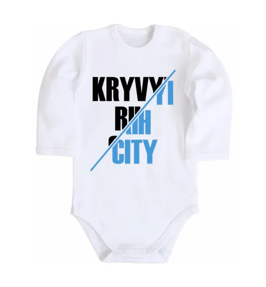 Детский боди Kryvyi Rih city Белый фото