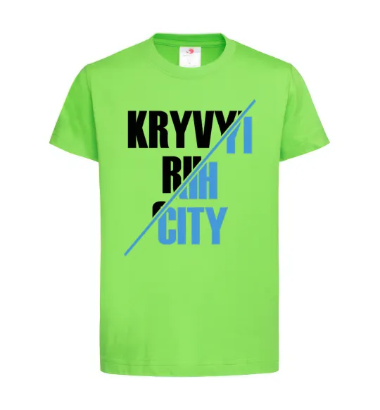 Детская футболка Kryvyi Rih city Лаймовый фото