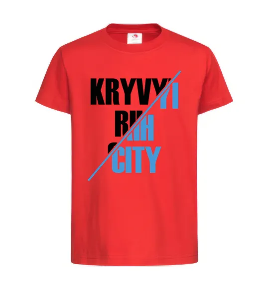 Детская футболка Kryvyi Rih city Красный фото