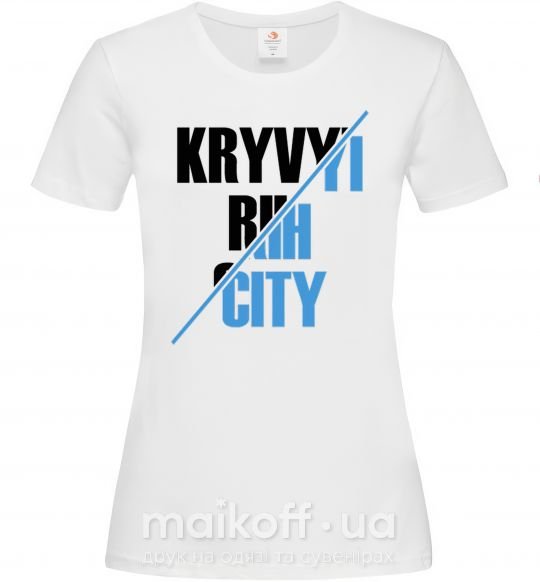 Жіноча футболка Kryvyi Rih city Білий фото