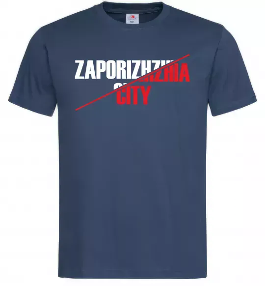 Мужская футболка Zaporizhzhia city Темно-синий фото