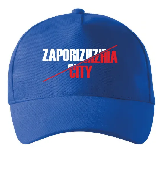 Кепка Zaporizhzhia city Ярко-синий фото