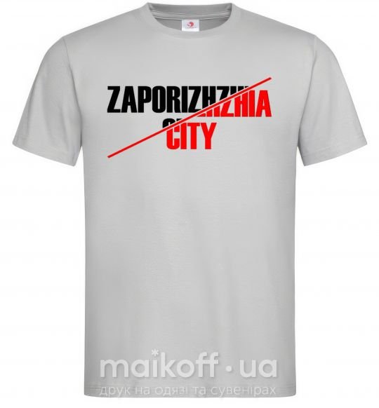 Чоловіча футболка Zaporizhzhia city Сірий фото
