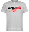 Мужская футболка Zaporizhzhia city Серый фото