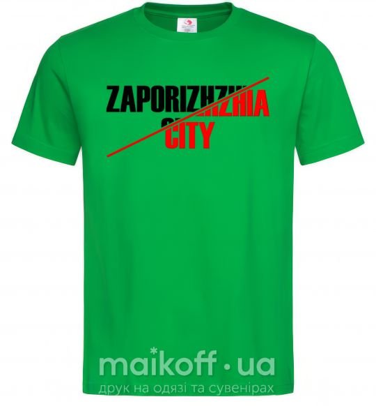 Чоловіча футболка Zaporizhzhia city Зелений фото