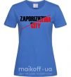Жіноча футболка Zaporizhzhia city Яскраво-синій фото