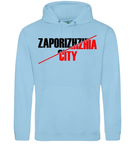 Жіноча толстовка (худі) Zaporizhzhia city Блакитний фото