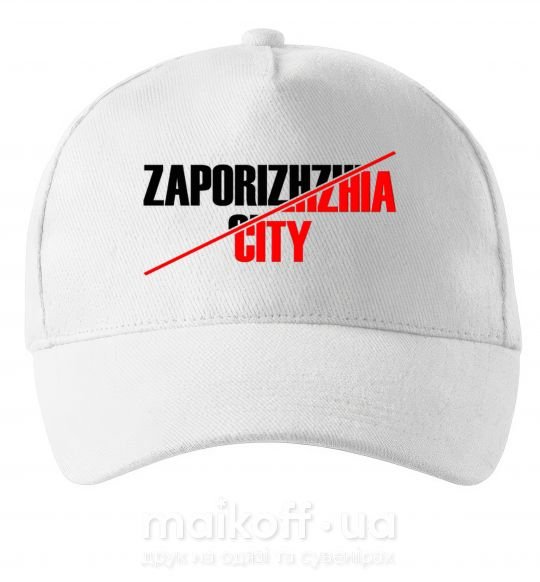 Кепка Zaporizhzhia city Белый фото