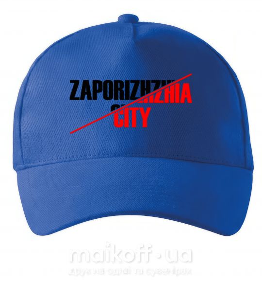 Кепка Zaporizhzhia city Ярко-синий фото