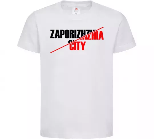 Дитяча футболка Zaporizhzhia city Білий фото