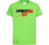 Дитяча футболка Zaporizhzhia city Лаймовий фото