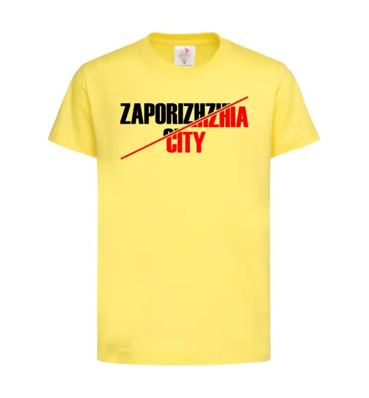 Детская футболка Zaporizhzhia city Лимонный фото