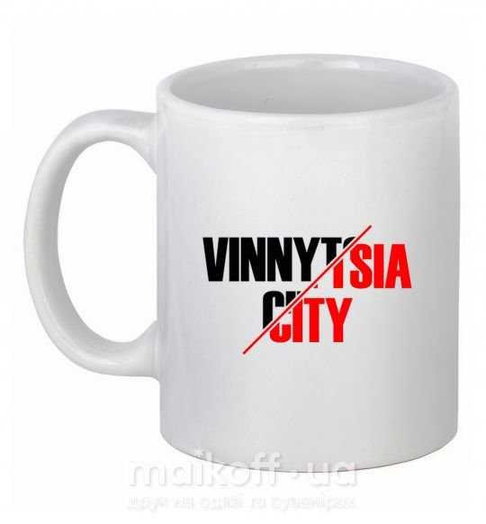 Чашка керамическая Vinnytsia city Белый фото